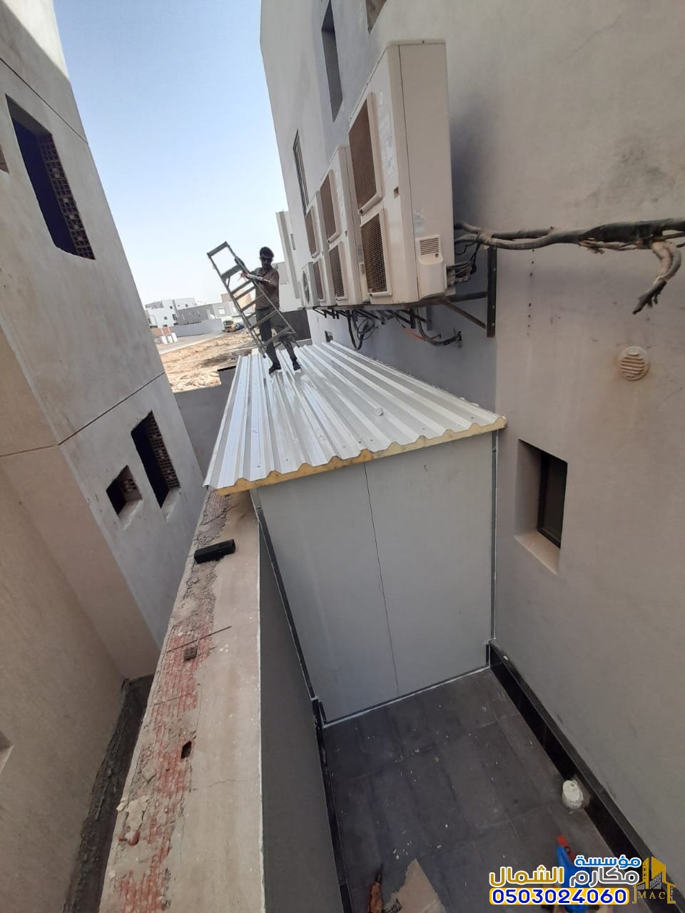 تركيب ملاحق سندويتش بانل حي العليا والدرعية وحي المربع 